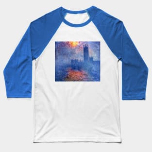 Houses of Parliament by Claude Monet Baseball T-Shirt